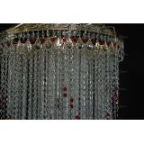 Люстра Вьюга длинная красная в Химках Люстра Вьюга длинная красная в Химках