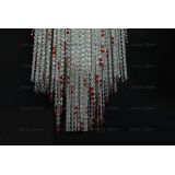 Люстра Вьюга длинная красная в Химках Люстра Вьюга длинная красная в Химках