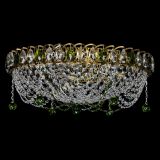 Люстра Жасмин №1 под бронзу зеленая в Химках