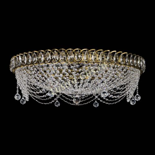 Люстра Жасмин №1 - 700 мм под бронзу в Химках Гусь Хрустальный