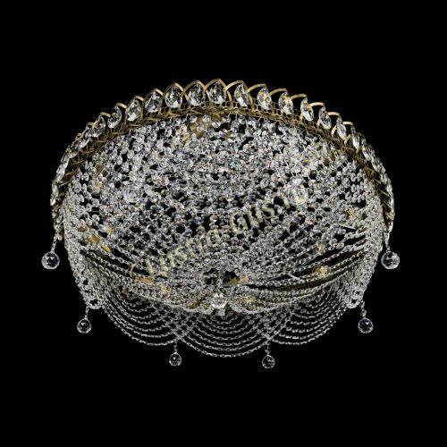 Люстра Жасмин №1 - 700 мм под бронзу в Химках Гусь Хрустальный