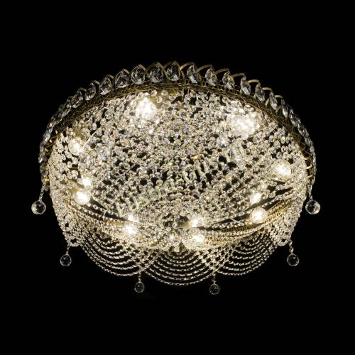 Люстра Жасмин №1 - 700 мм под бронзу в Химках Гусь Хрустальный