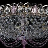 Люстра Жасмин №1 розовая, диаметр - 500 мм, Люстры Гусь Хрустальный Люстра Жасмин №1 розовая, диаметр - 500 мм, Люстры Гусь Хрустальный