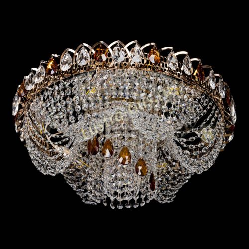 Люстра Жасмин Каскад чайный в Химках Гусь Хрустальный