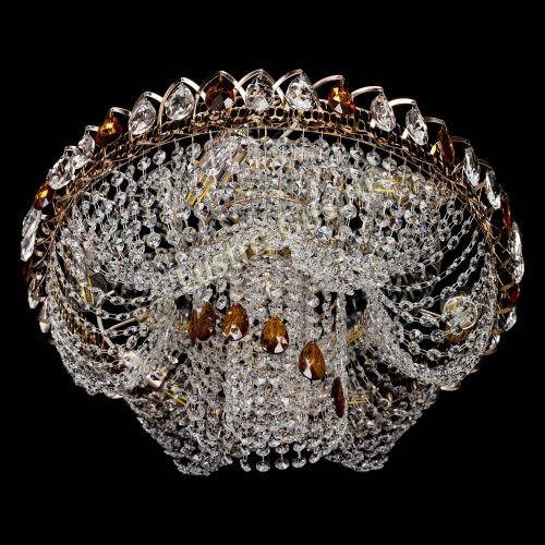 Люстра Жасмин Каскад чайный в Химках Гусь Хрустальный