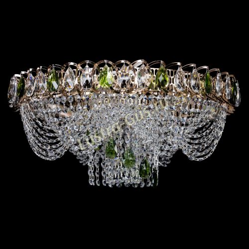 Люстра Жасмин Каскад зеленый в Химках Люстра Жасмин Каскад зеленый в Химках