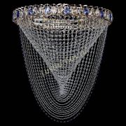 Люстра ﻿Жасмин Веер синий