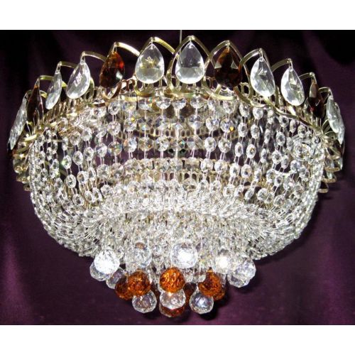 Люстра Капель Кулон цветная в Химках Гусь Хрустальный