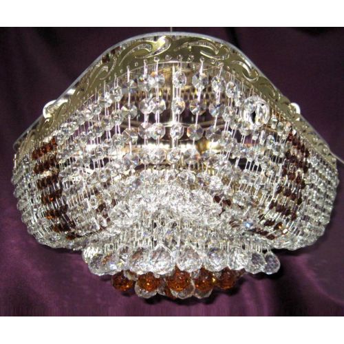 Люстра Капель Треугольник Кулон цветная в Химках Гусь Хрустальный