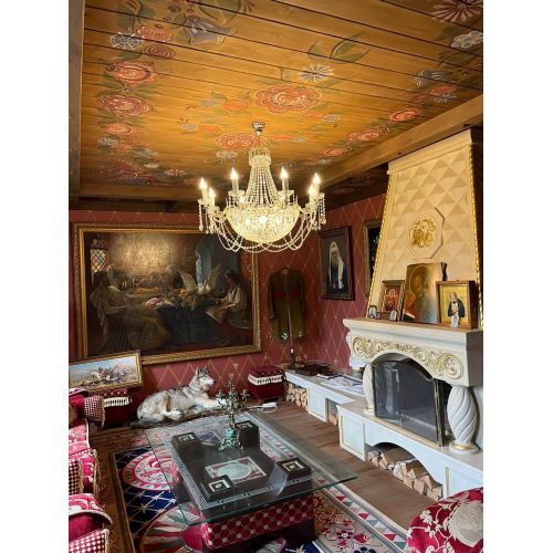 Люстра Елизавета №13 Купол в Химках Гусь Хрустальный