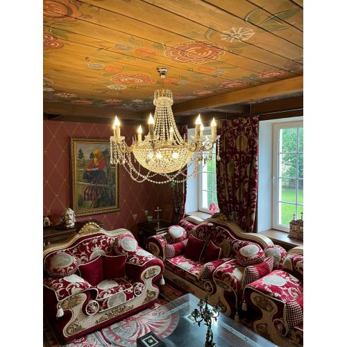 Люстра Елизавета №13 Купол в Химках Гусь Хрустальный