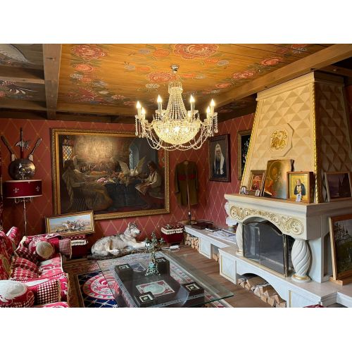 Люстра Елизавета №13 Купол в Химках Гусь Хрустальный