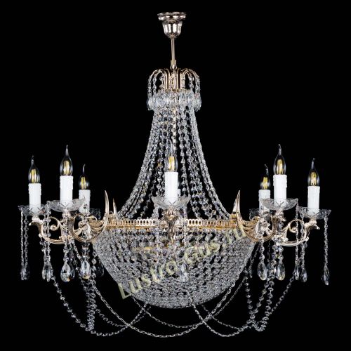 Люстра Елизавета №13 Купол в Химках Гусь Хрустальный