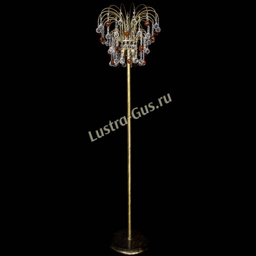 Торшер Агата шар под бронзу Чайный в Химках Гусь Хрустальный