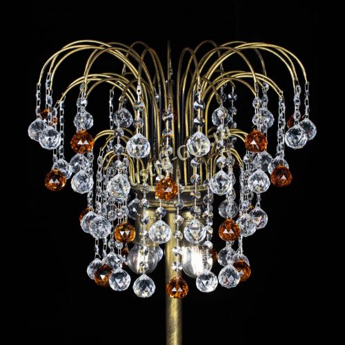 Торшер Агата шар под бронзу Чайный в Химках Гусь Хрустальный