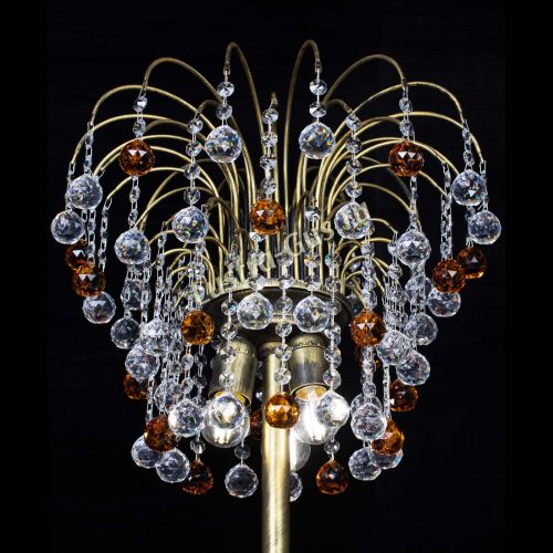 Торшер Агата шар под бронзу Чайный в Химках Гусь Хрустальный