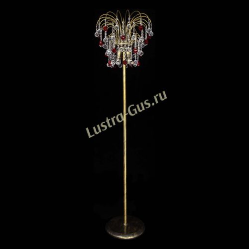 Торшер Агата шар под бронзу Красный в Химках Гусь Хрустальный