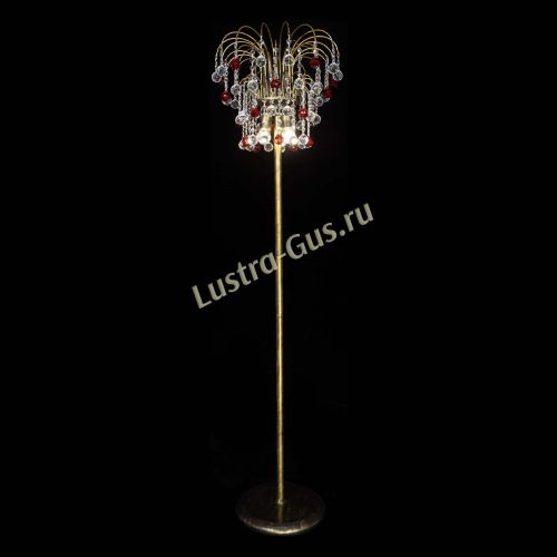 Торшер Агата шар под бронзу Красный в Химках Гусь Хрустальный