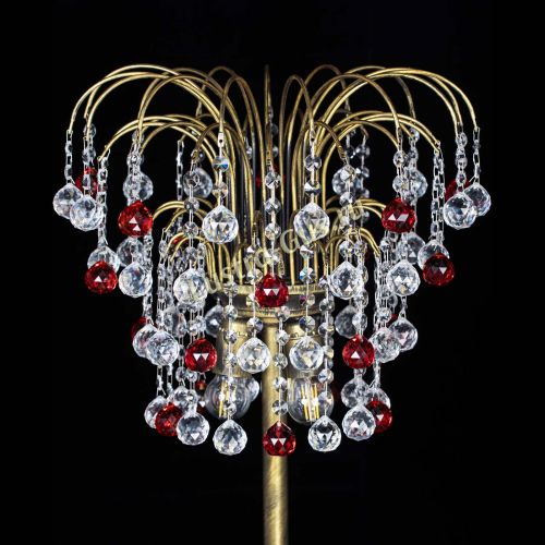 Торшер Агата шар под бронзу Красный в Химках Гусь Хрустальный