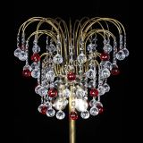 Торшер Агата шар под бронзу Красный в Химках