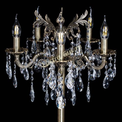 Бронзовый торшер Антей №5/1 в Химках Гусь Хрустальный