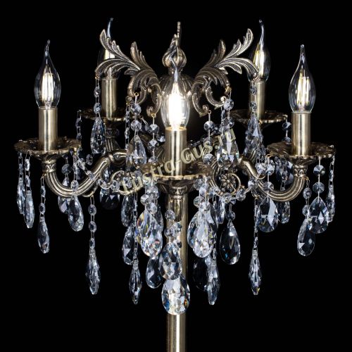 Бронзовый торшер Антей №5/1 в Химках Гусь Хрустальный