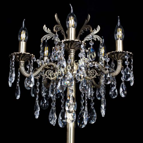 Бронзовый торшер Антей №5/1 в Химках Гусь Хрустальный