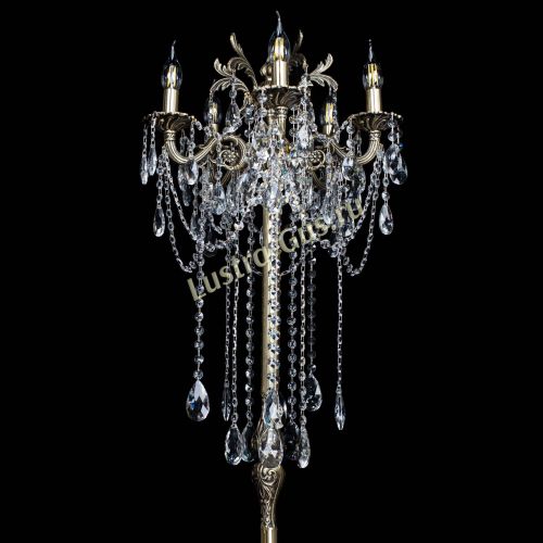 Бронзовый торшер Антей №5/2 в Химках Гусь Хрустальный