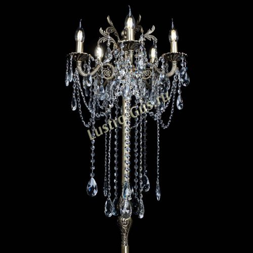 Бронзовый торшер Антей №5/2 в Химках Гусь Хрустальный