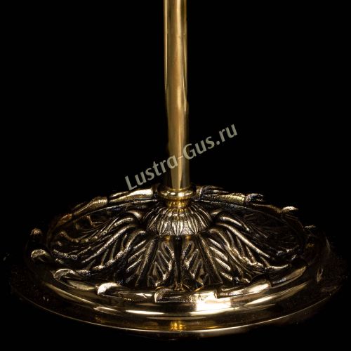 Бронзовый торшер Антик №3/2 шар в Химках Гусь Хрустальный