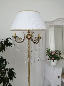 Бронзовый торшер Антик №3 баден в Химках отзыв и фото покупателя