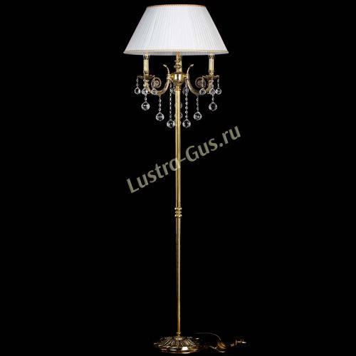Бронзовый торшер Антик №3/2 шар в Химках Гусь Хрустальный