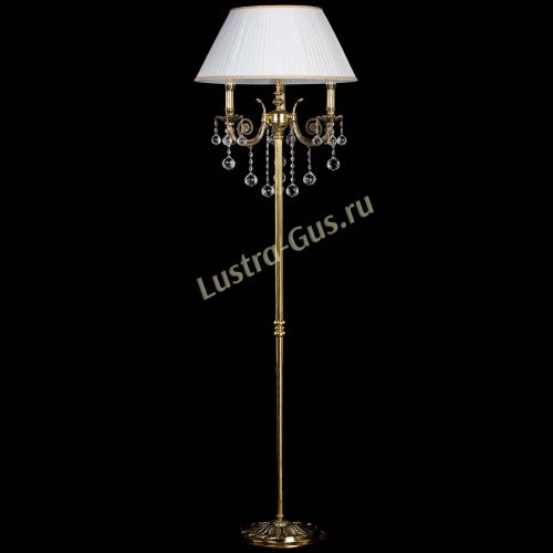 Бронзовый торшер Антик №3/2 шар в Химках Гусь Хрустальный