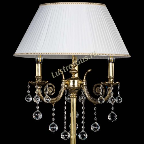 Бронзовый торшер Антик №3/2 шар в Химках Гусь Хрустальный