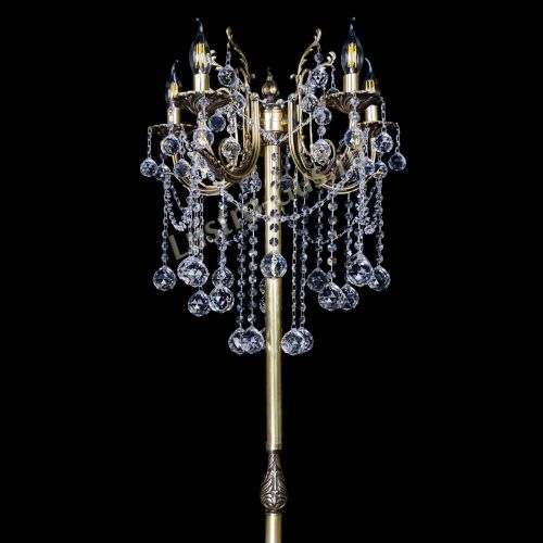 Бронзовый торшер Матильда №2 шар в Химках Гусь Хрустальный