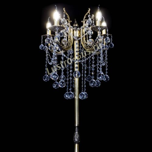 Бронзовый торшер Матильда №2 шар в Химках Гусь Хрустальный