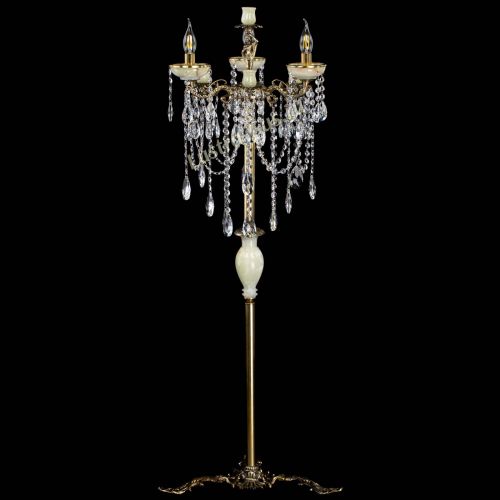 Торшер бронзовый Оникс №3/2 журавлик в Химках Гусь Хрустальный