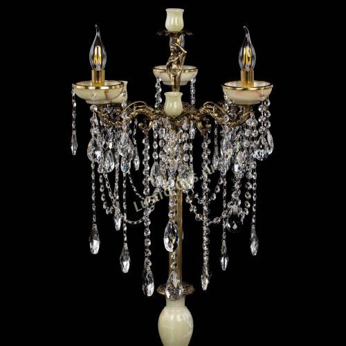 Торшер бронзовый Оникс №3/2 журавлик в Химках Гусь Хрустальный