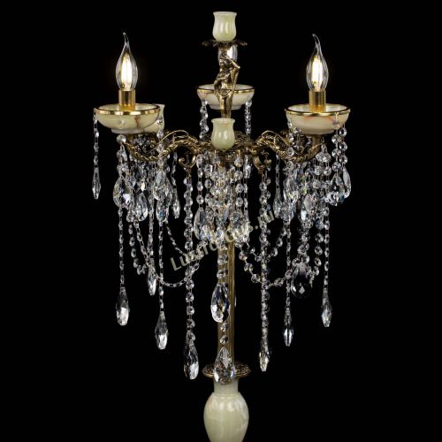 Торшер бронзовый Оникс №3/2 журавлик в Химках Гусь Хрустальный