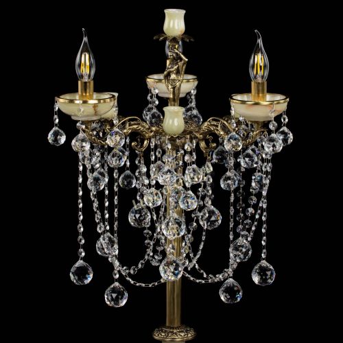 Торшер бронзовый Оникс №3 шар в Химках Гусь Хрустальный