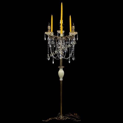 Торшер бронзовый Оникс №3 журавлик в Химках Гусь Хрустальный