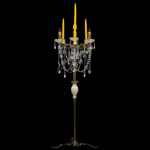 Торшер бронзовый Оникс №3 журавлик в Химках Гусь Хрустальный