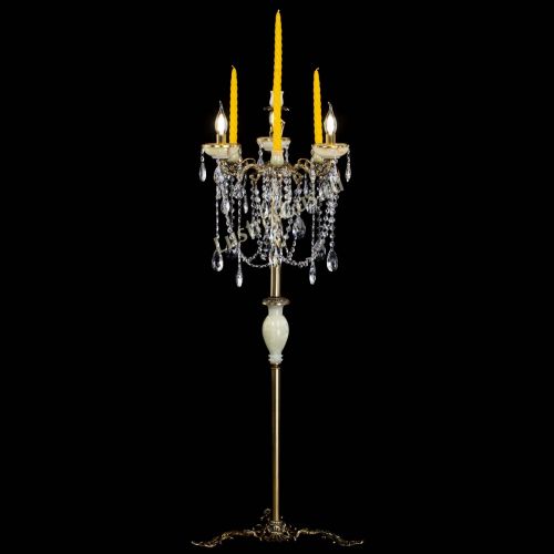 Торшер бронзовый Оникс №3 журавлик в Химках Гусь Хрустальный