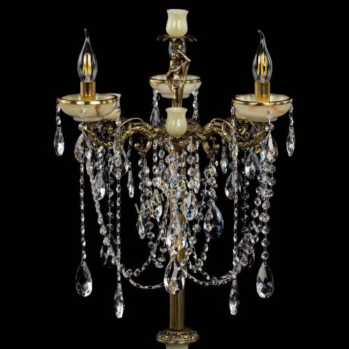 Торшер бронзовый Оникс №3 журавлик в Химках Гусь Хрустальный