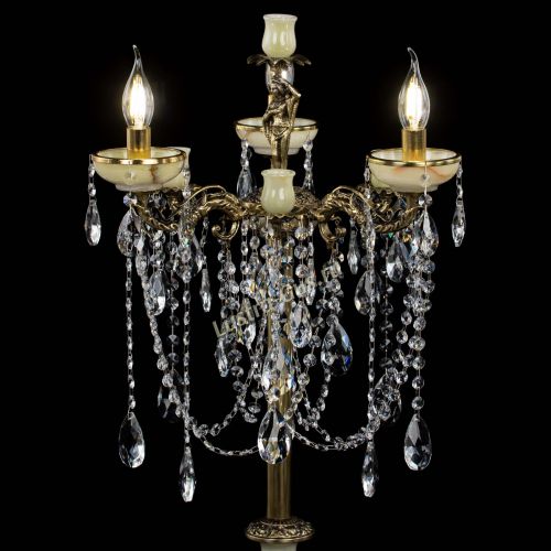 Торшер бронзовый Оникс №3 журавлик в Химках Гусь Хрустальный