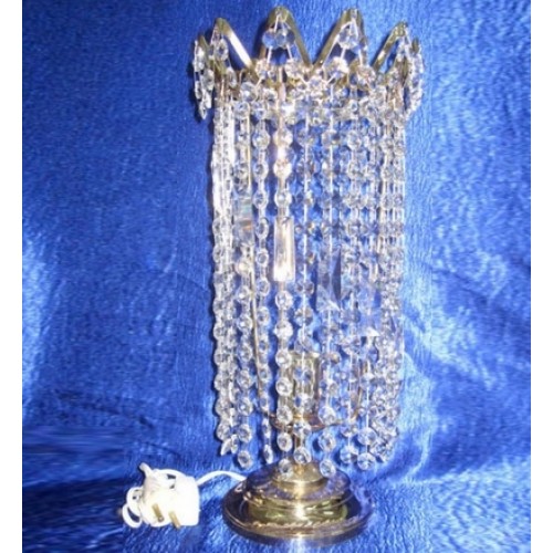 Лампа настольная Элит Ёлочка прозрачная в Химках Гусь Хрустальный